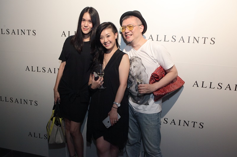 (左-右)賀眾千金王艾苓, ALLSAINTS台灣公關經理Danielle Jao, 設計師何立德