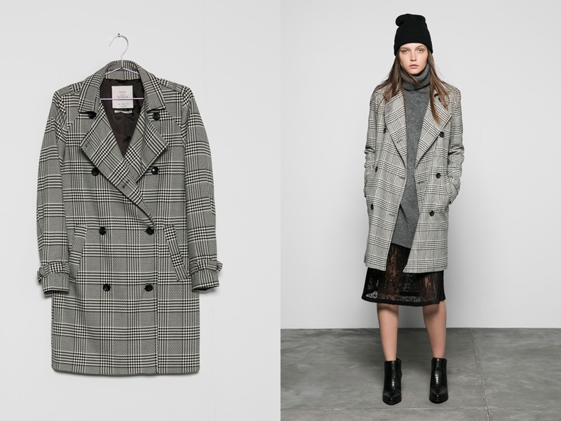 Bershka 千鳥格雙排釦風衣 £69
http://bit.ly/1hPUvBd