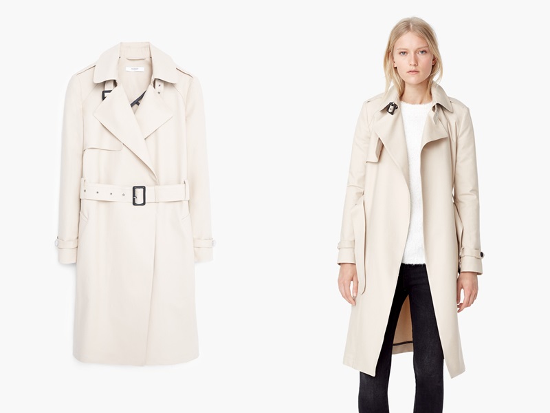 Mango 棉質混紡風衣外套 NT$5,290
http://bit.ly/1hPVH7H
