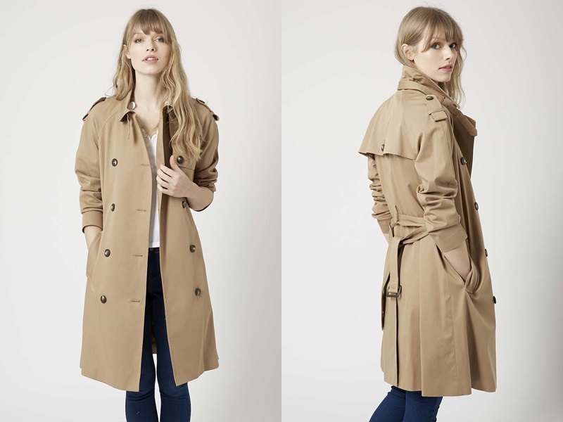 TopShop 棉質風衣外套 £79
http://bit.ly/1hPVQrJ