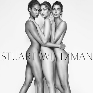 超模一絲不掛秀美鞋 Stuart Weitzman 2016春季廣告新面孔
