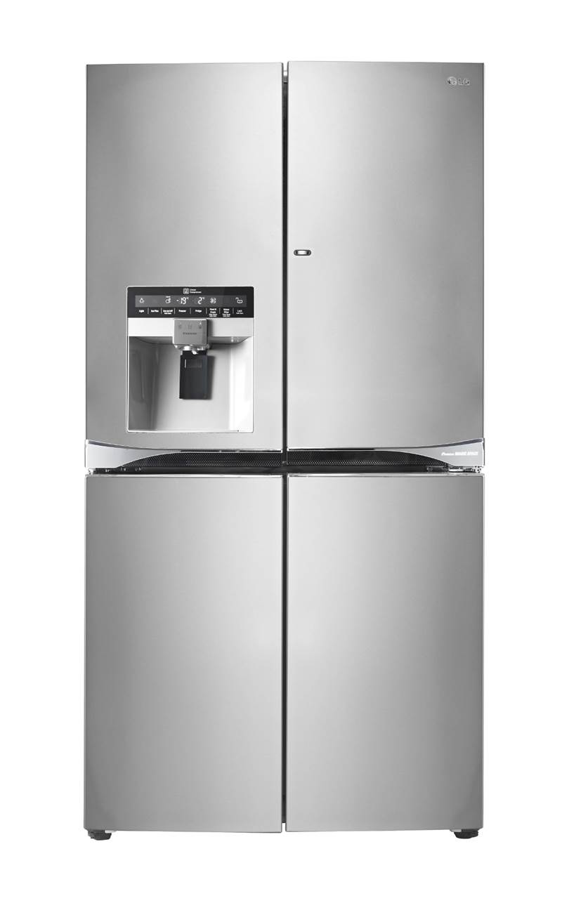 LG Dual Door-in-Door™雙門中門魔術空間設計，創造出收納的最大便利。