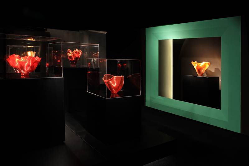 「Filet-de-verre」技法讓作品顏色多變。