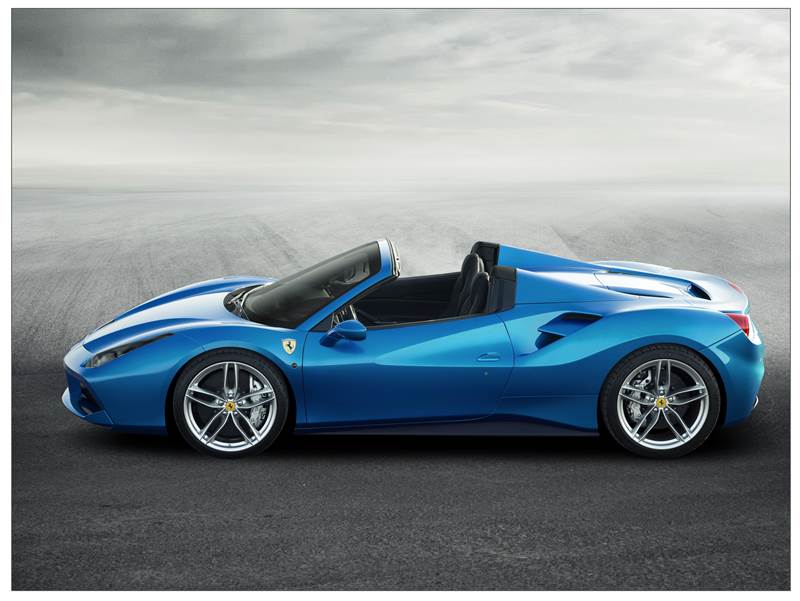 488 Spider以折疊式硬頂（RHT）為設計核心。