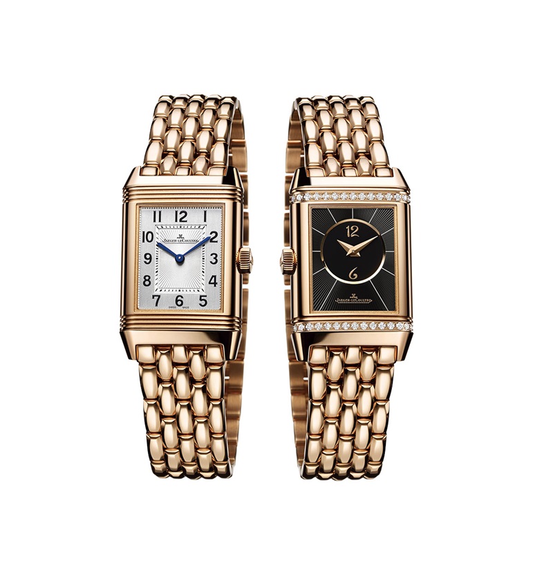 JAEGER-LECOULTRE Reverso經典雙面翻轉系列腕錶小型款、18K玫瑰金／NTD約1,010,000。