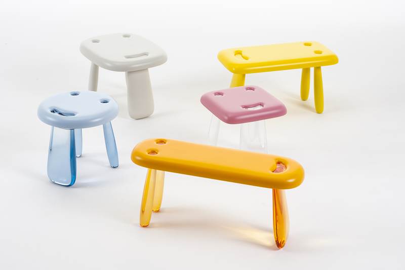 看到這些座椅，彷彿也在笑呢！(Kartell)
