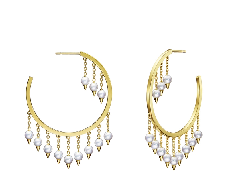 TASAKI danger fringe野性系列流蘇耳環／NTD229,000。