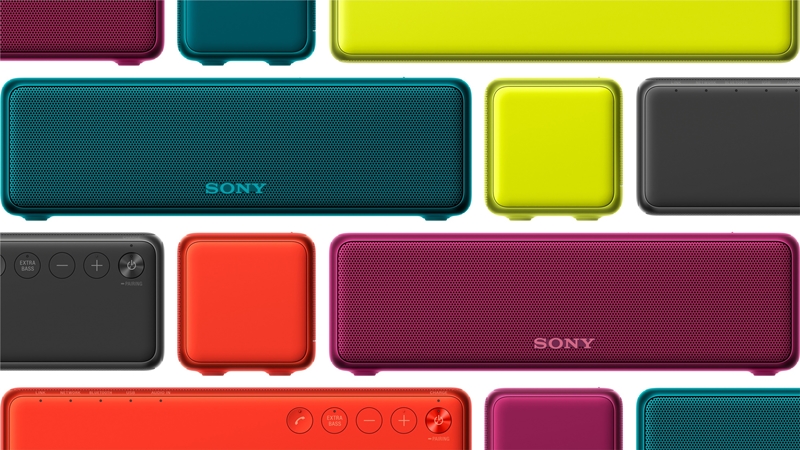 Sony h.ear go 全系列共推出丹橙紅 、莓果紫 、野寧黃 、青鉻藍及石墨黑等5款色系。