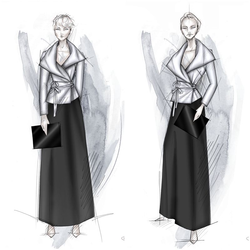 Vivienne Westwood為蒙特威爾第合唱團設計女士晚宴罩衫。