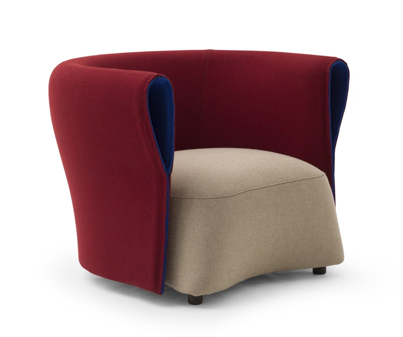 為義大利現代家具品牌Cappellini設計的單人沙發椅Bison poltrona。