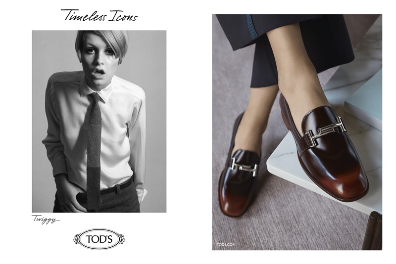 TOD'S_FW16 AD_Timeless Icons_Twiggy
