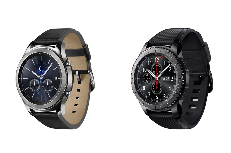 (左)Gear S3 Classic，(右)Gear S3 Frontier。