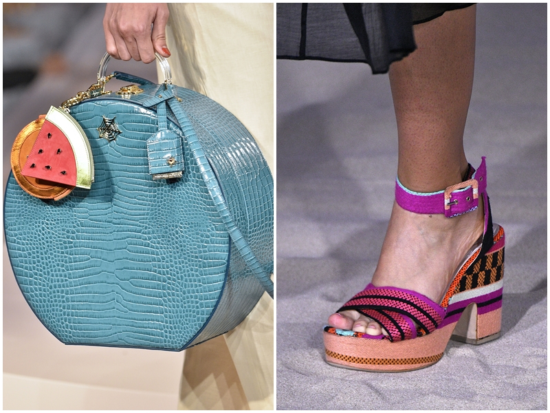 （左）Charlotte Olympia、（右）Temperley。