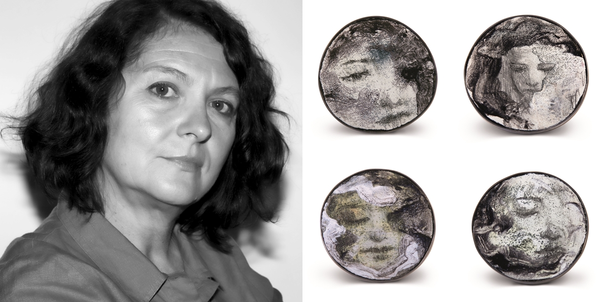 Fátima Tocornal，西班牙
Fátima Tocornal於1956年出生於加的斯，其後於在巴塞隆納學習壁畫和珠寶設計。
《Dreamers》，琺瑯、鍍鎳銀，0.5 x 6.5 x 6.5 cm 1套4件，2015年，以創作前的沉默為靈感的琺瑯銀片，結合材料和專業技藝，同時注入圖像作裝飾，是當代珠寶之中的出眾之作。