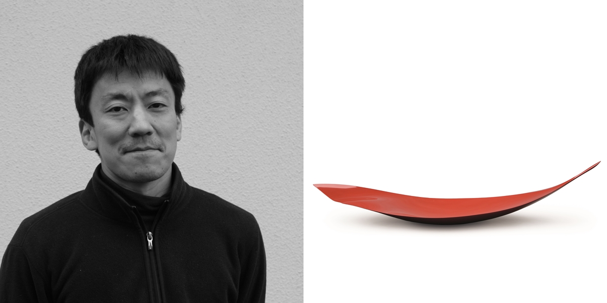 井川 健，日本
井川 健(Igawa Takeshi)，出生於1980年，擁有京都藝術大學的漆藝博士學位。現於九州任講師。
《Line and Surface: VI》，日本生漆、亞麻布、發泡膠，170 x 49 x 32 cm，2013年，
此優雅之作於發泡膠雕塑，用上傳統的日本生漆(Urushi)，來表現當中優質工藝的本質，
同時解構形態、質感及功能三者之間的關係。