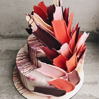 這是抽象雕塑吧？！俄國的「筆觸蛋糕」美得簡直讓人不想動口