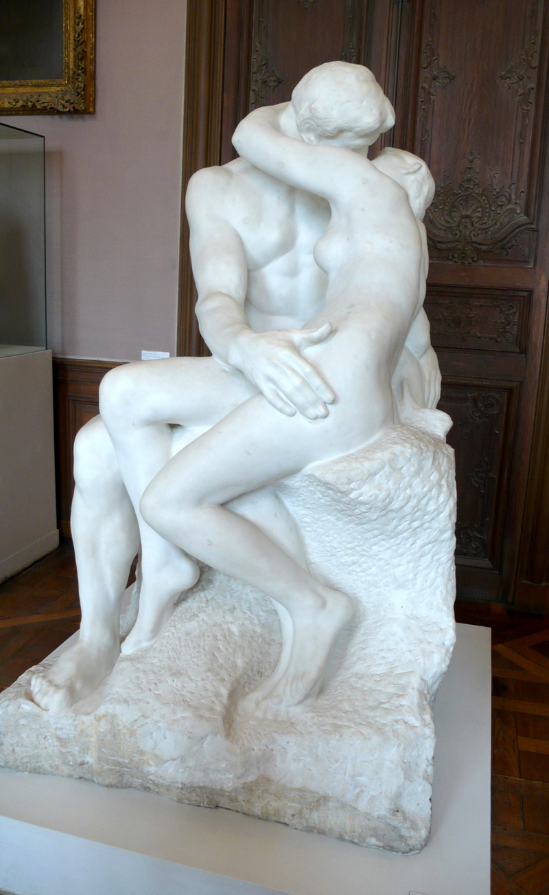 羅丹《吻》，1882／大理石／181.5×112.5×117公分／攝於羅丹美術館。