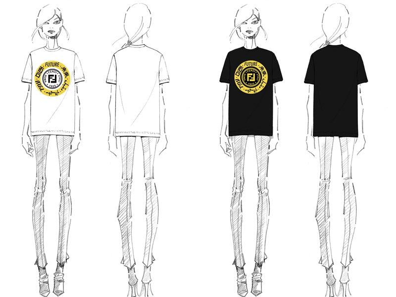 未來FENDI也將會把此系列塗鴉藝術作品應用在服裝設計上。