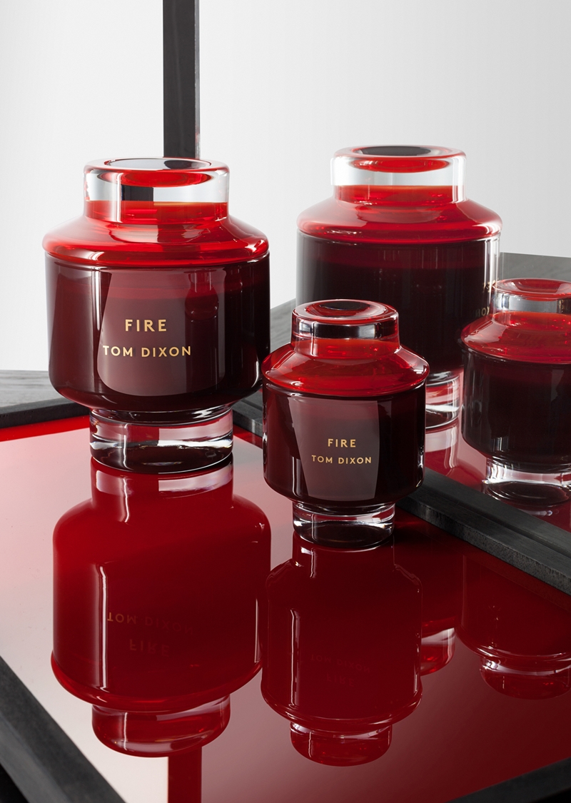 Elements Fire Candle Large元素香氛燭瓶NTD10,800／Tom Dixon。