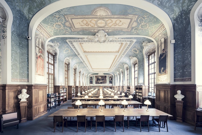 巴黎攝影師Thibaud Poirer走訪世界各地，蒐集「全球最美圖書館」