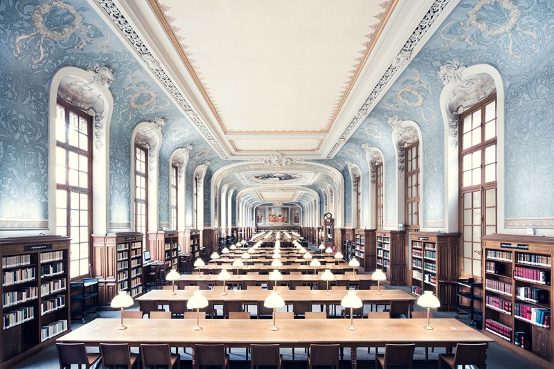 索邦大學圖書館（Bibliothèque de la Sorbonne）Salle Jacqueline de Romilly，位於法國巴黎，建於1897年。