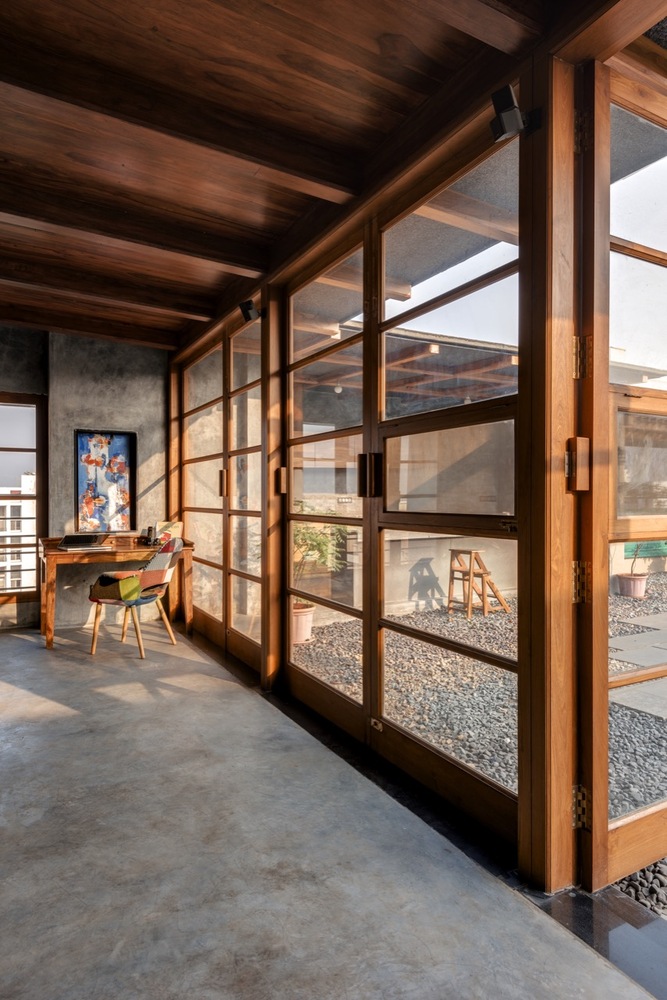 可以完全暢通的門窗，打造室內外融合的開放式空間。