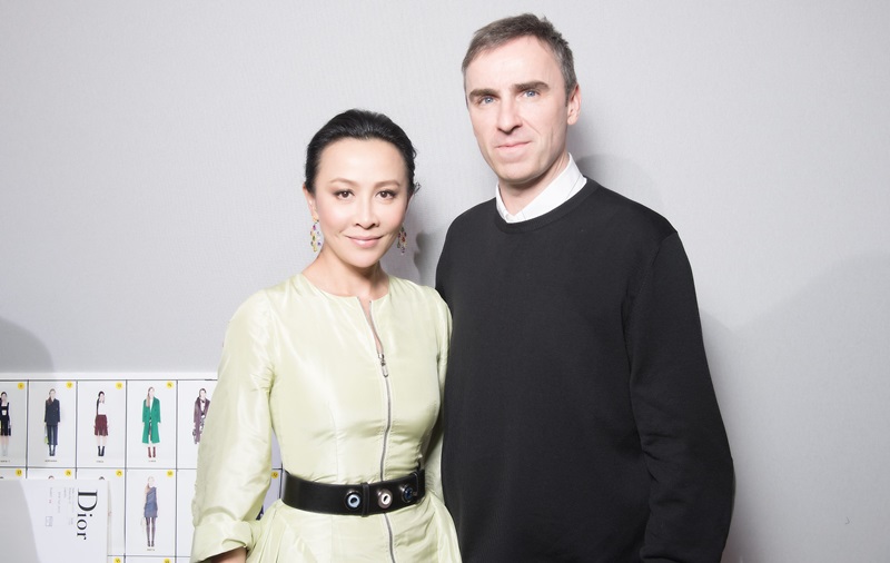 女星劉嘉玲與Dior創意總監Raf Simons
