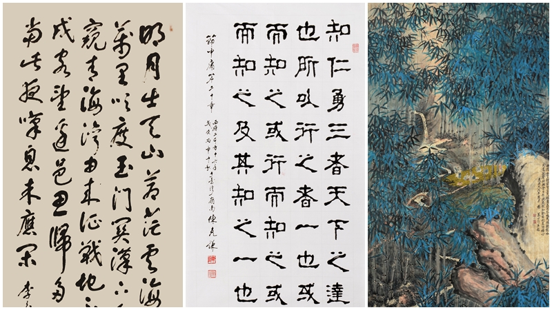 風華五耆詩、書、畫的對話