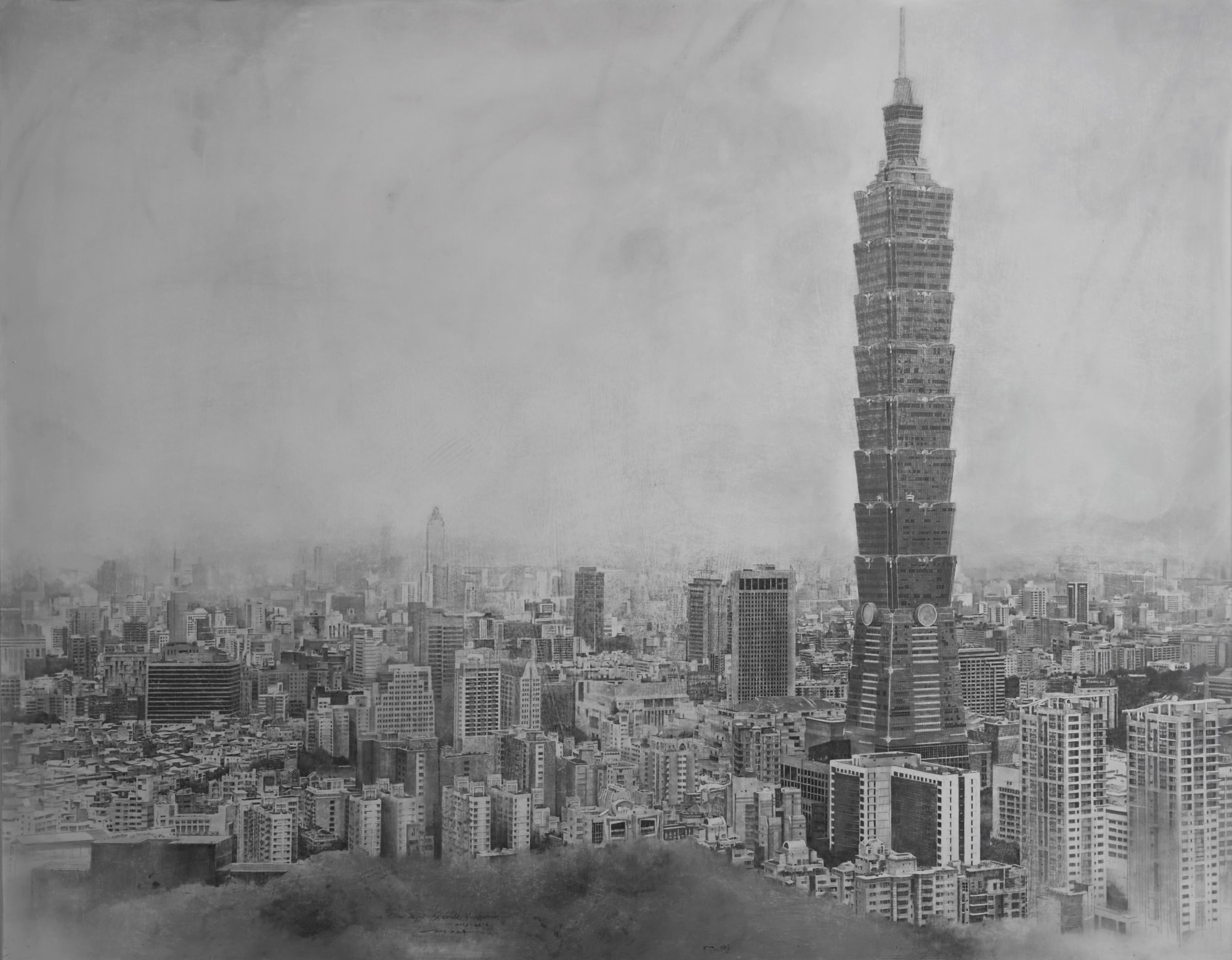 跟著藝術家盧昉、周政緯欣賞台北人文風景！《台北行走•城市印象》台北101開展