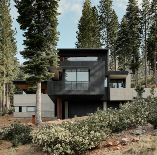 充滿對火山的愛  美國Lookout House度假屋形塑冰火交融