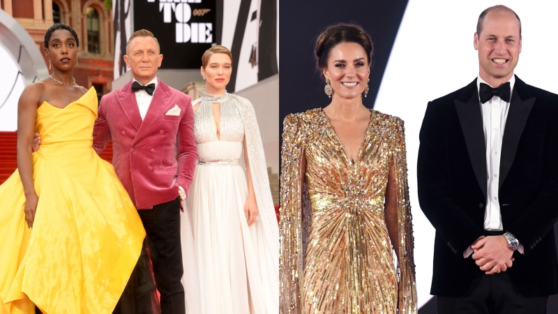 《007：生死交戰》全球首映！凱特王妃金色亮片禮服閃耀亮相