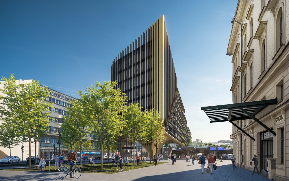 【#Architecture】布拉格全新交通樞紐！Masaryčka大樓結合鐵路要道，帶來嶄新公共空間