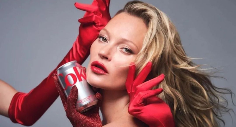 國際超模Kate Moss出任Diet Coke創意總監，創造時尚生活態度
