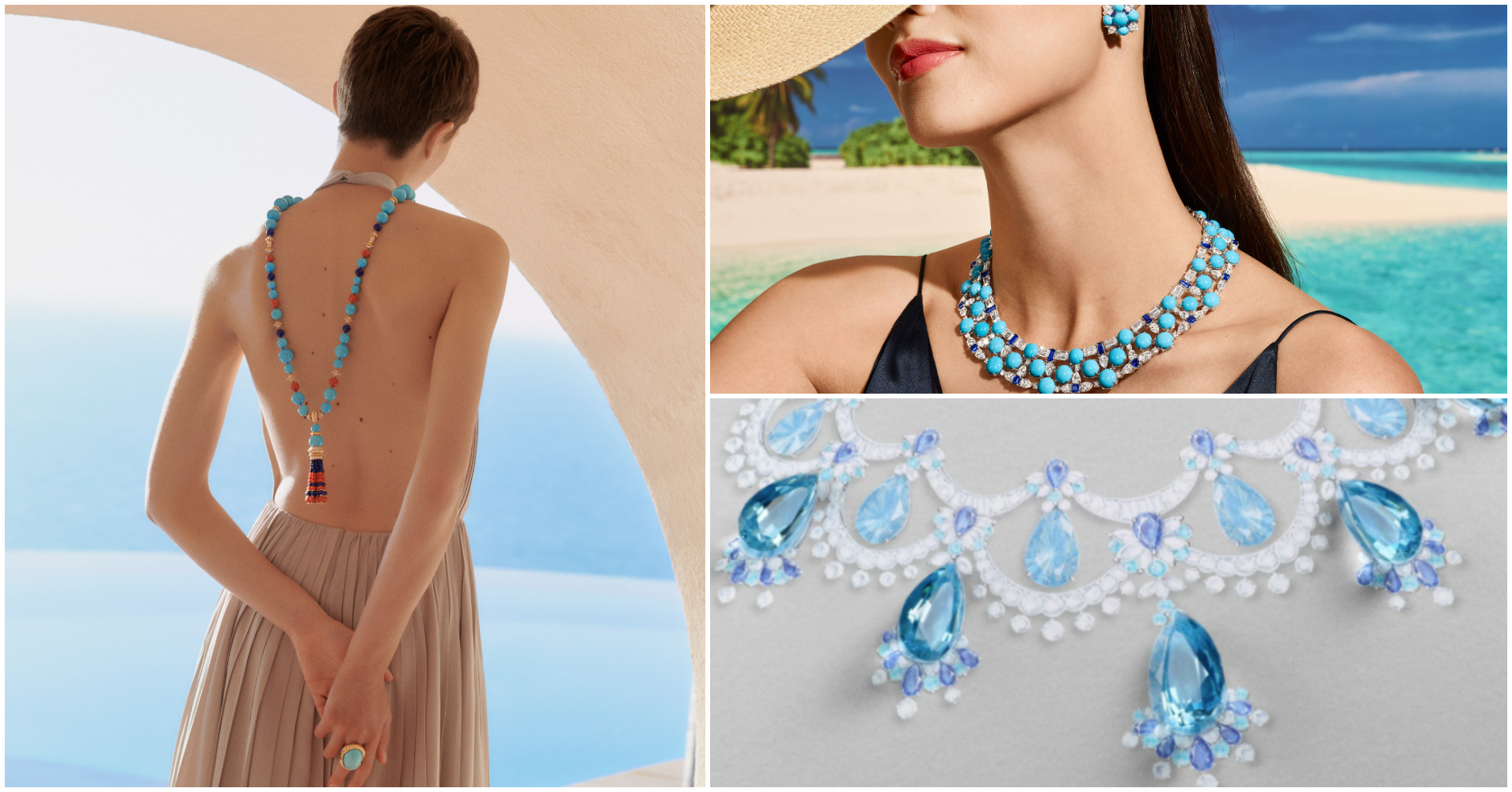 爛漫夏季珠寶選：歌頌熱情「藍」調！鮮明綠松石、海藍寶石演繹炫目海洋情懷