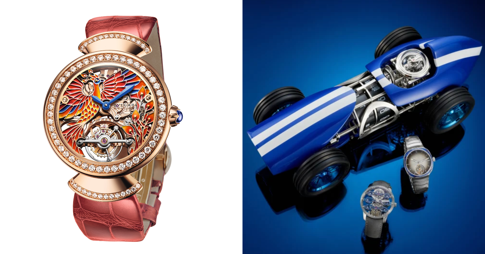 【#Watch】 於鏤空機械藝術間跳盪的濃豔色彩，欣賞Bucherer、Audemars Piguet和BVLGARI新款陀飛輪腕錶