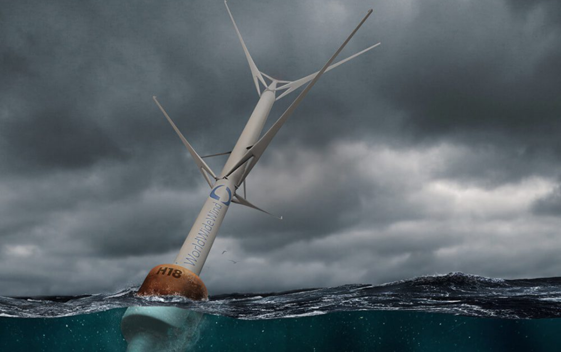 【#Energy】挪威再生能源公司開發垂直式浮動風力發電機省去笨重機體、大幅增加發電量，並採用低碳再生鋁材製成可回收部件