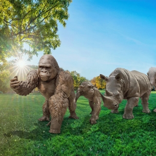 【#Environment】動物們的無聲遊行：世界最長的回收青銅雕塑藝品《 Lo...