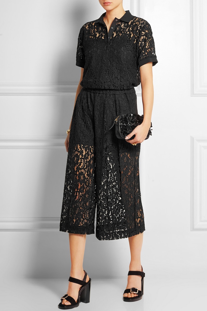 5. MSGM - 凸花蕾絲裙褲,$326.99 | BUY➲bit.ly/1c2XKT1