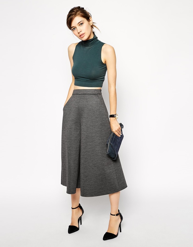 9. ASOS - Premium Bonded Culottes in Check $81 | BUY➲bit.ly/1c2XROu