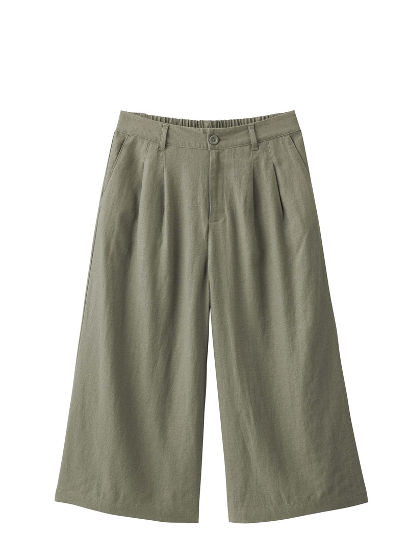 GU - 寬筒褲(墨綠) $590