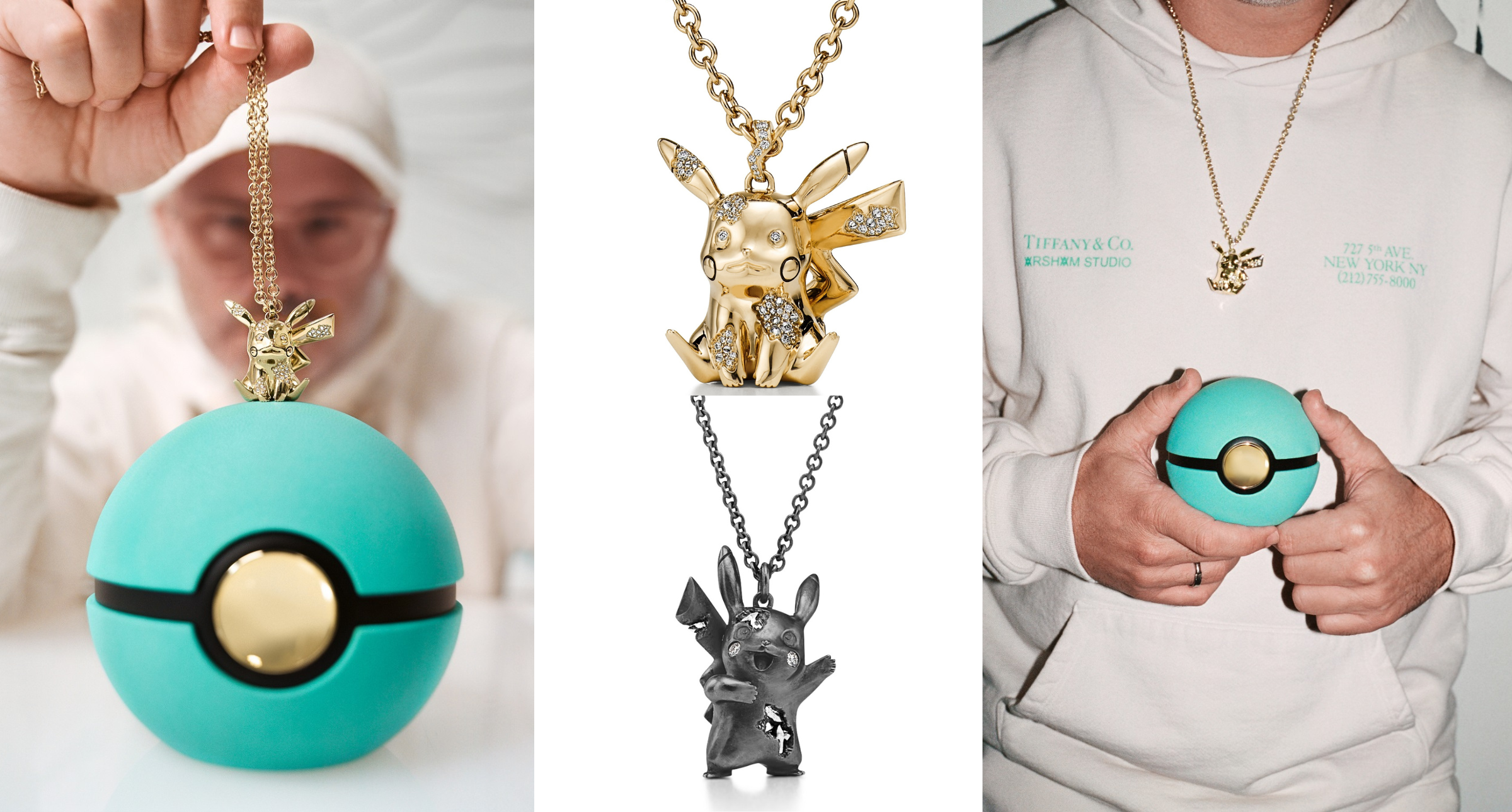 【#Jewelry】Tiffany 與寶可夢的夢幻聯動，皮卡丘化身精品墜飾閃亮登場！