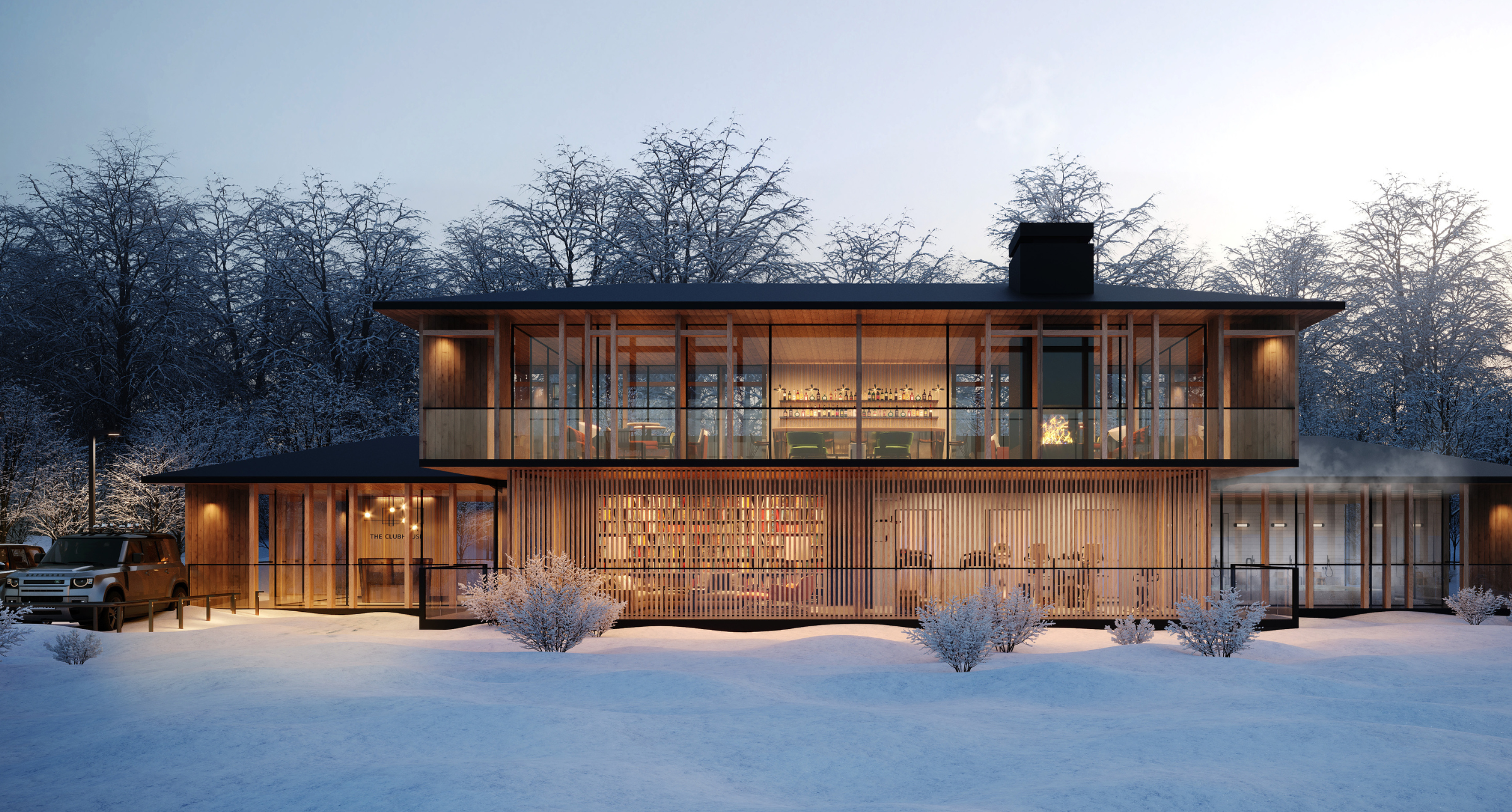 【#Architecture】冬雪中的唯美別墅，Odin Hills順應環境、運用自然建材打造當代奢華山莊聚落