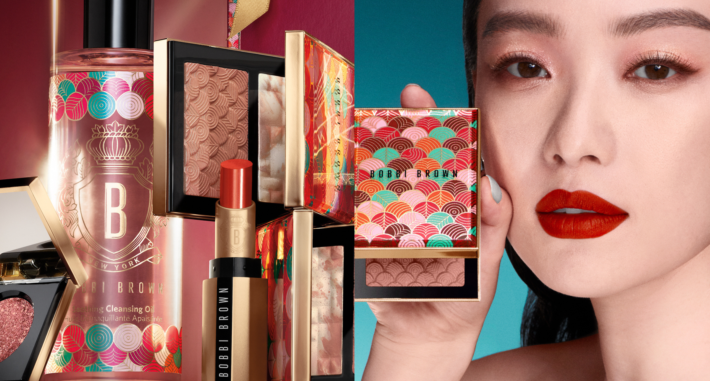 【#Beauty】Bobbi Brown 2024新年限定彩妝，新裝充滿「龍」元素，高級粉金系眼妝帶給你優雅好氣色