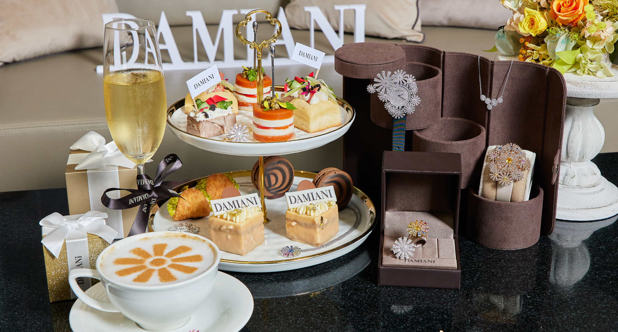 【#Gourmet】DAMIANI 紀念百年歷史，合作推出瑪格莉特皇家頂級午茶饗宴，奢華食材結合義式風味，高級享受讓人回味無窮