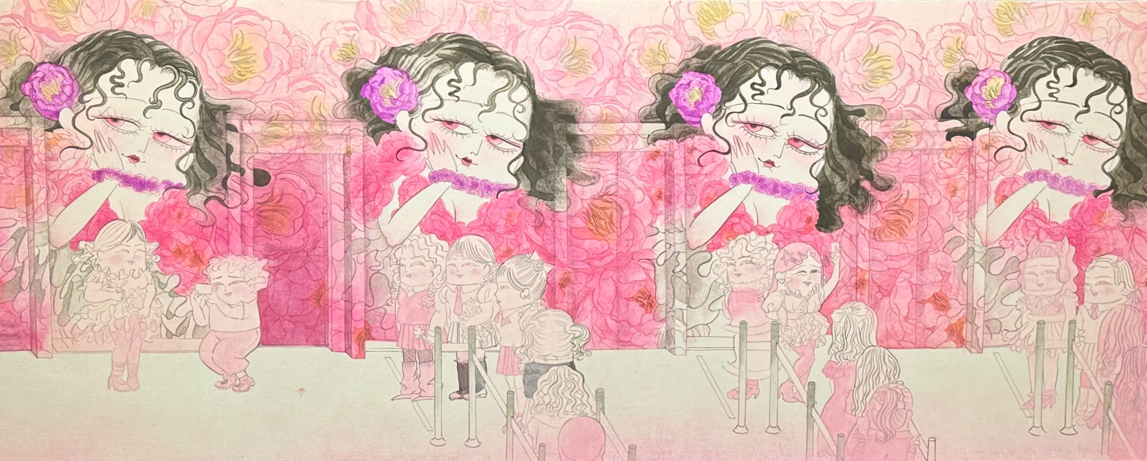 【#Art】古典水墨揉入現代生活，看郭雅倢《繪。浮世》創作個展彩繪眾生日常