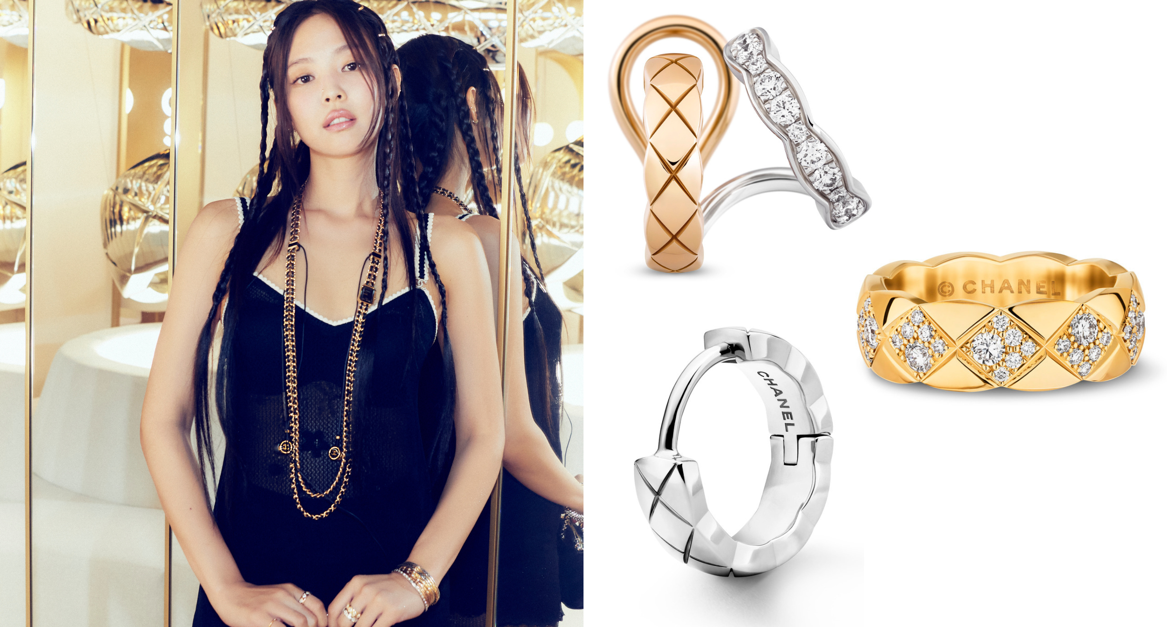 【#Jewelry】Jennie演繹CHANEL珠寶新作，COCO RUSH系列菱格紋創不敗經典