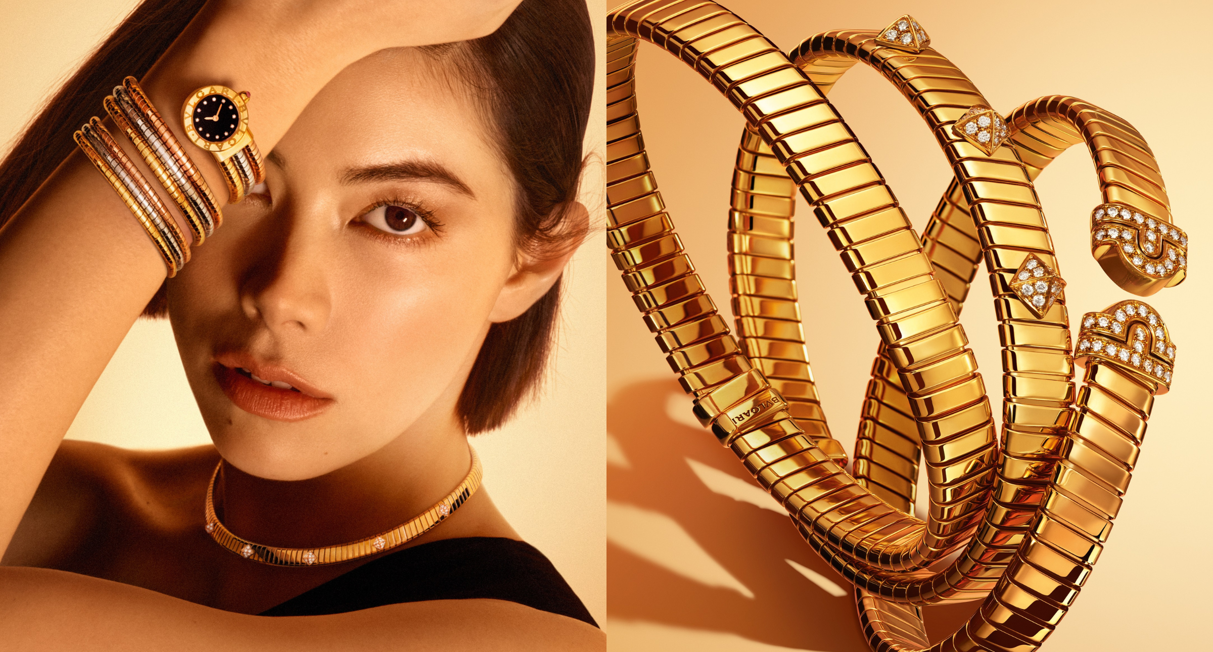 【#Jewelry】Bvlgari Studio動態燈光秀演繹螺旋美學，TUBOGAS系列珠寶再創黃金不朽傳奇