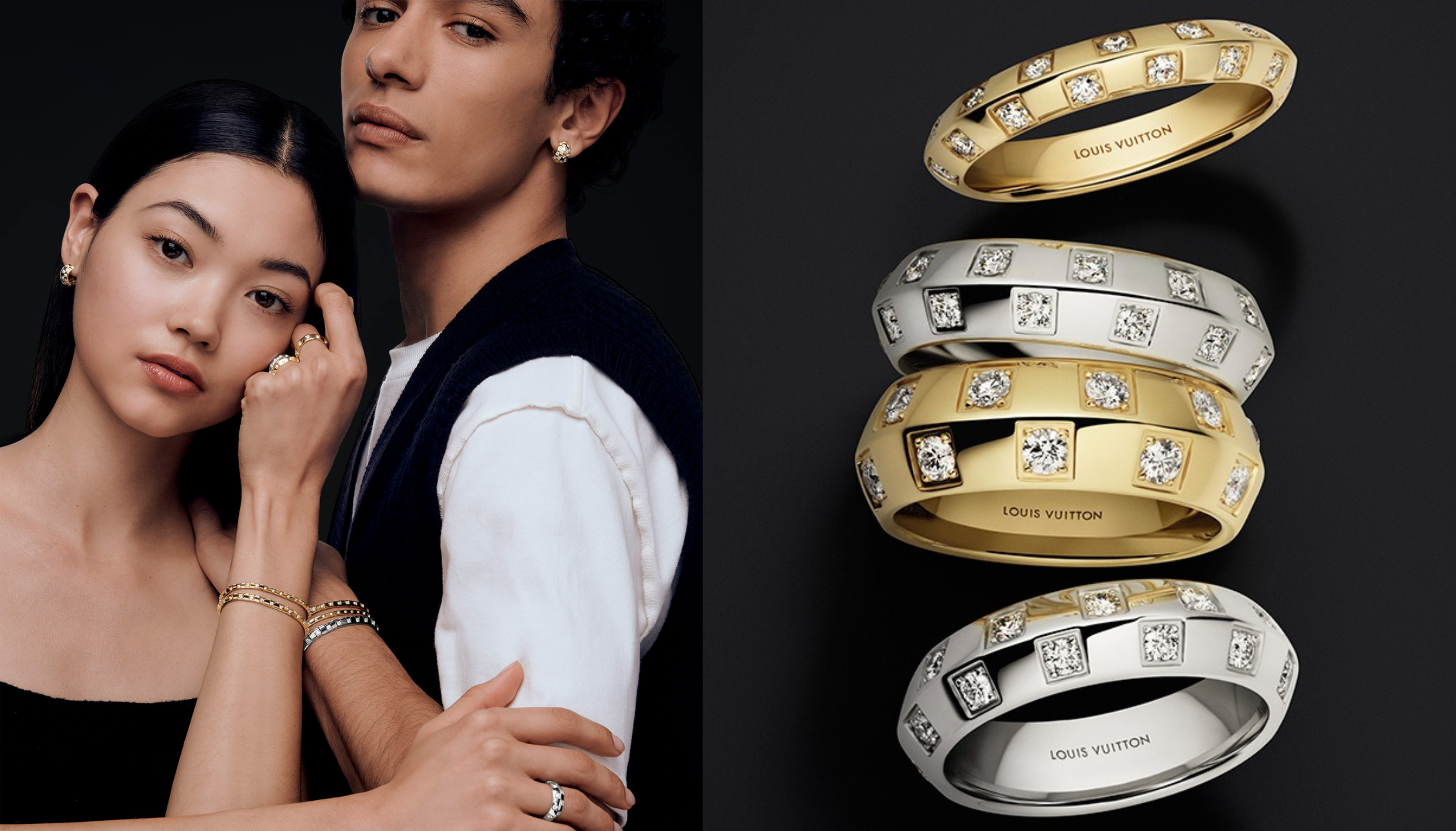 【#Jewelry】Le Damier de Louis Vuitton珠寶變換新風貌，經典「棋盤格」鑽石唯美流淌其中