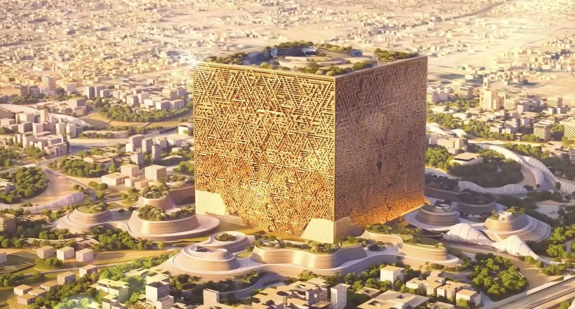 【#Architecture】打造無雨之城後，沙烏地阿拉伯再造世界建築奇蹟！「Mukaab」單體建築將在2030年完工！