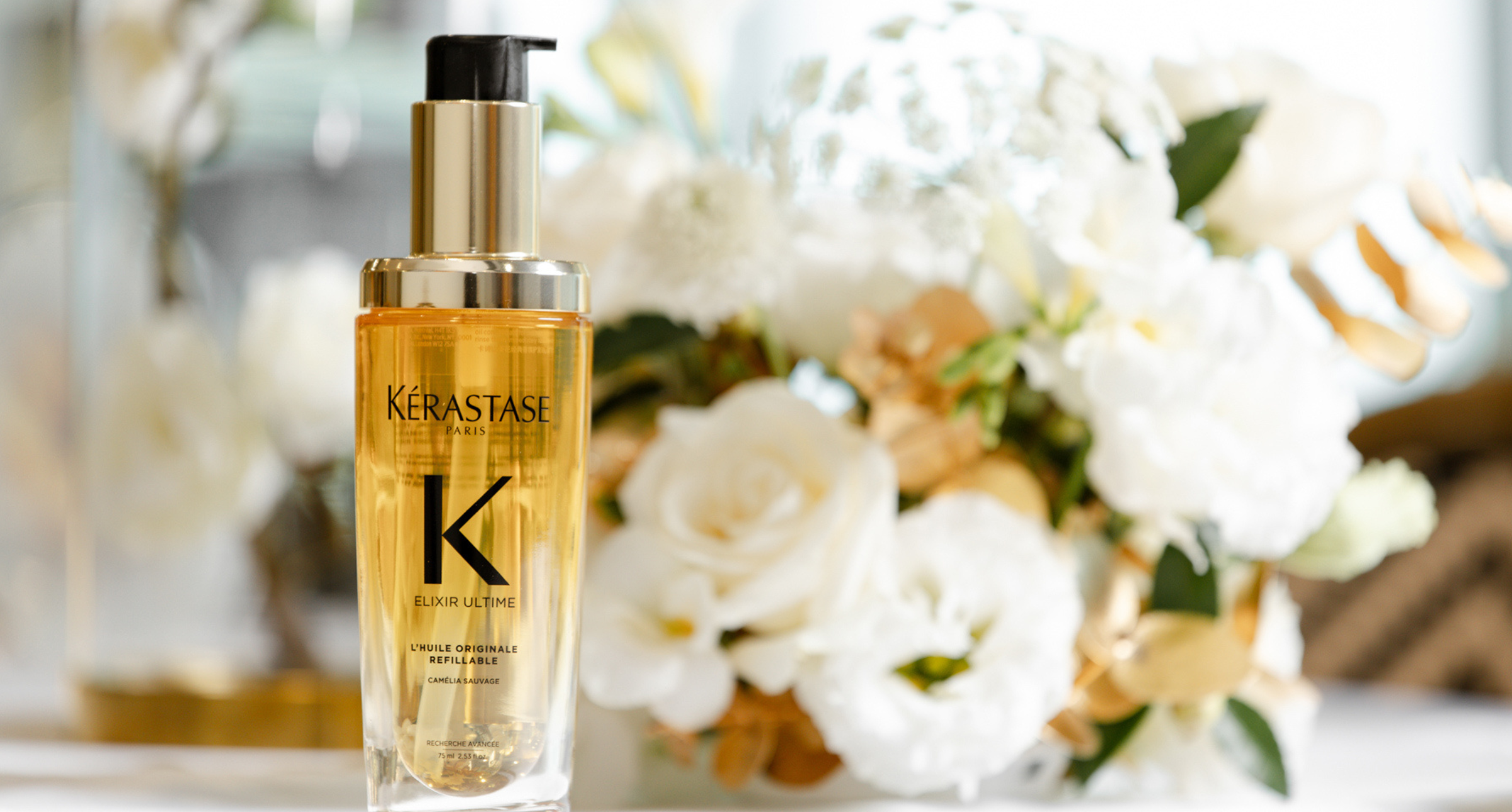 KÉRASTASE歡慶60周年，推出「金緻柔馭山茶花鎏光露」精萃珍稀山茶花重現頂奢護髮精品